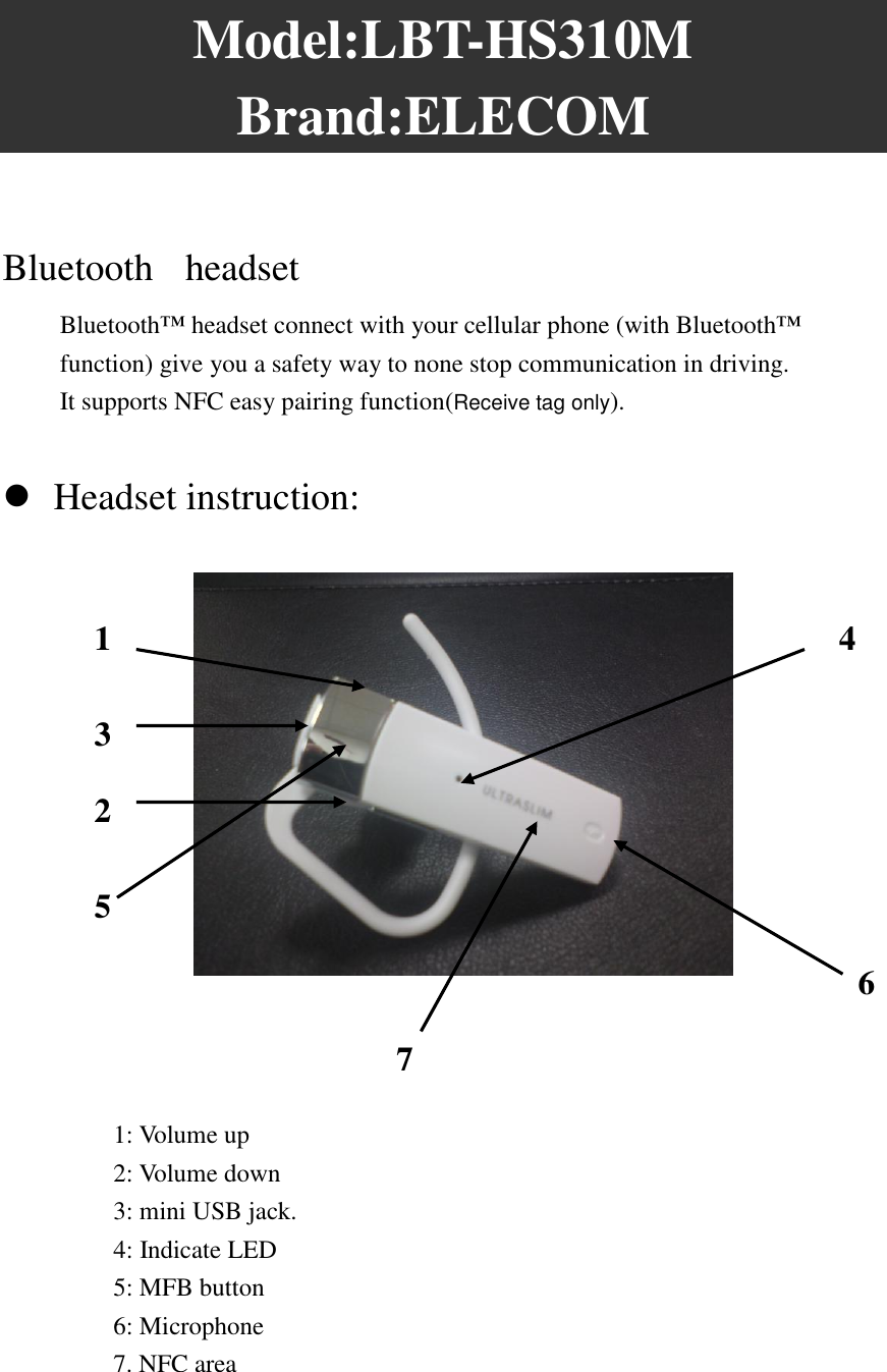 Bluetooth Lbt Hs50wp Elecom Manual User Juide